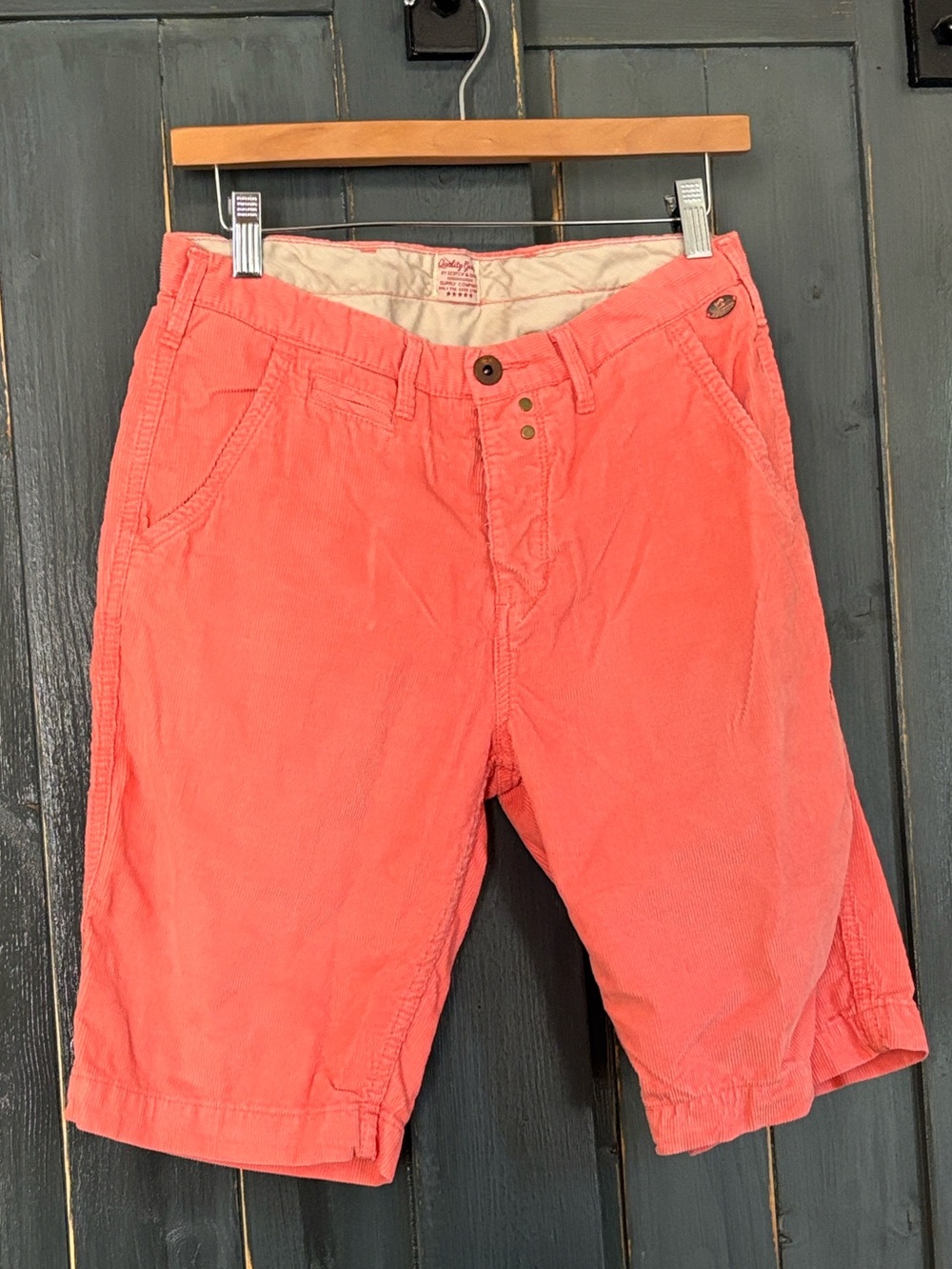 VINTAGE RARE Salmon SCOTCH & SODA Corduroy shorts Sz 29